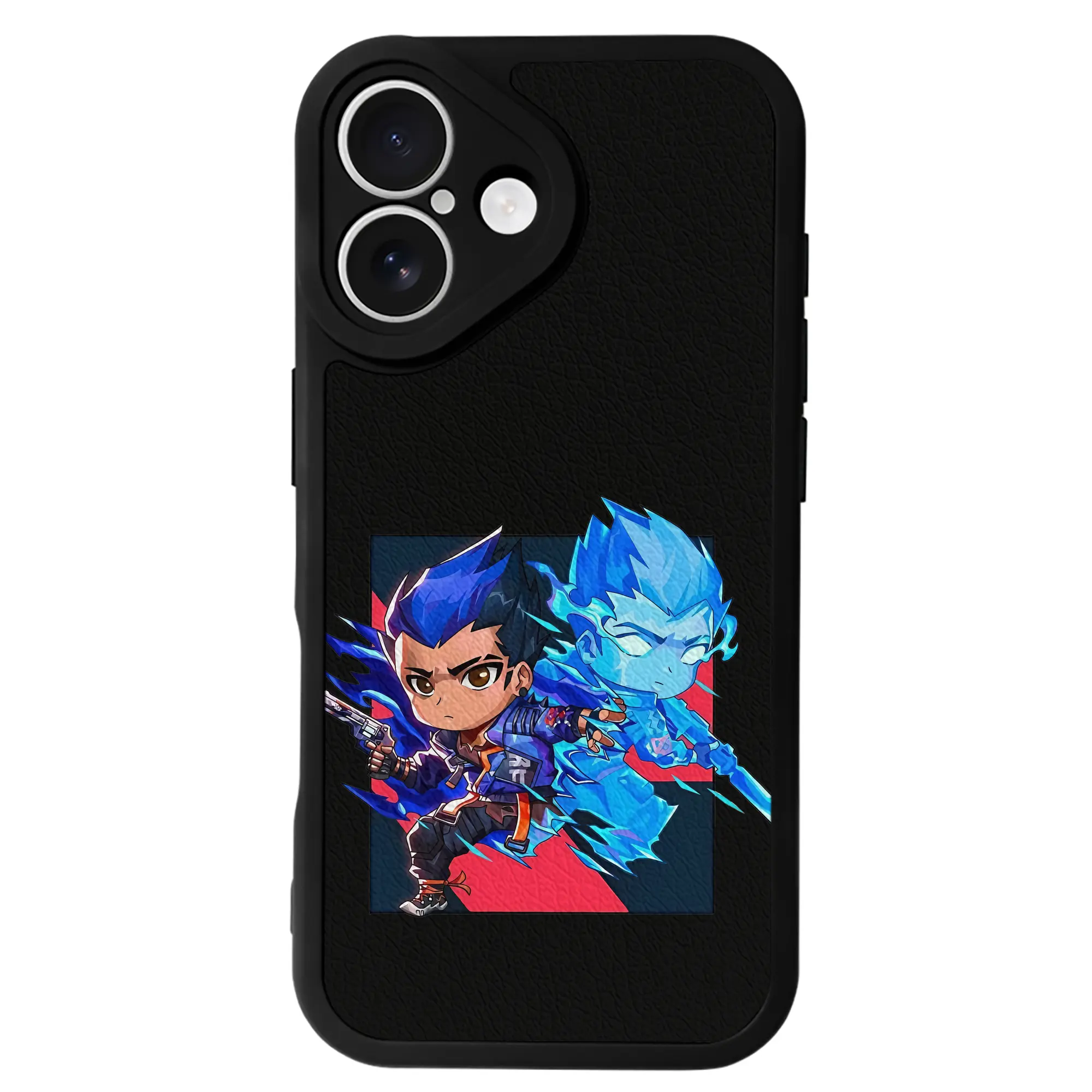 VALORANT グッズ,ヨル - IPhone 16シリーズ対応 ・ シリコンスマホケース ・ レザー調 ・ 高精度フィット ・ 耐衝撃 ・ ワイヤレス充電対応 ・ 精密カット